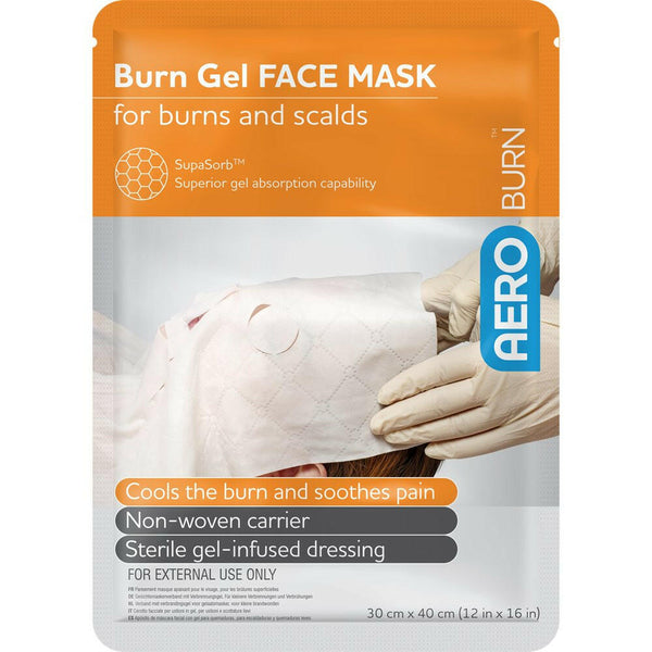 AEROBURN | Burn Gel Face Mask | 30 x 40cm Connect The Lines Australia - Medical Supplies & Equipment