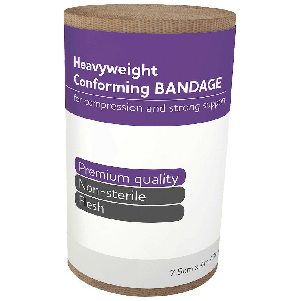 Aeroform Heavyweight Conforming Bandage 7.5cm x 4M Wrap/12 Connect The Lines Australia - Medical Supplies & Equipment