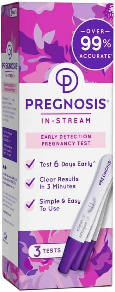 Pregnosis | In-Stream Early Detection Pregnancy Tests |3 count Connect The Lines Australia - Medical Supplies & Equipment