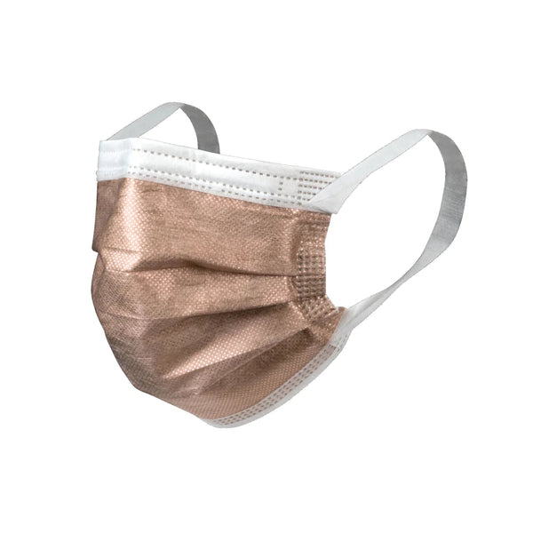 Surgical Face Masks | Australian Made | Copper | Type IIR  (1 Box/50 Masks) Connect The Lines Australia - Medical Supplies & Equipment